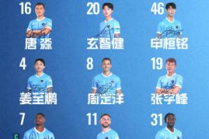 深圳新鹏城主战重庆铜梁龙首发阵容出炉！