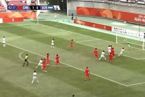 U23国足1-1遭扳平！乌兹别克肋部地面传递破门，U23国足防线漏人